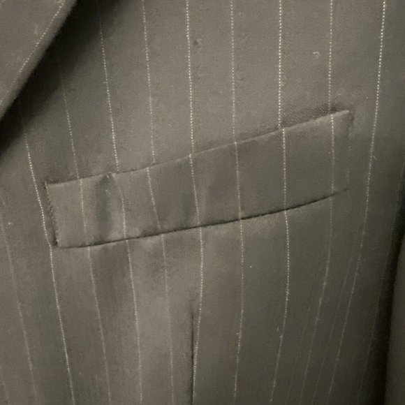 Ralph Lauren Dillards Blue Pinstriped Suit Jacket Mens 41R Sport Coat Blazer - Picture 3 of 16